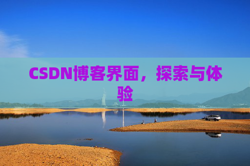 CSDN博客界面，探索与体验